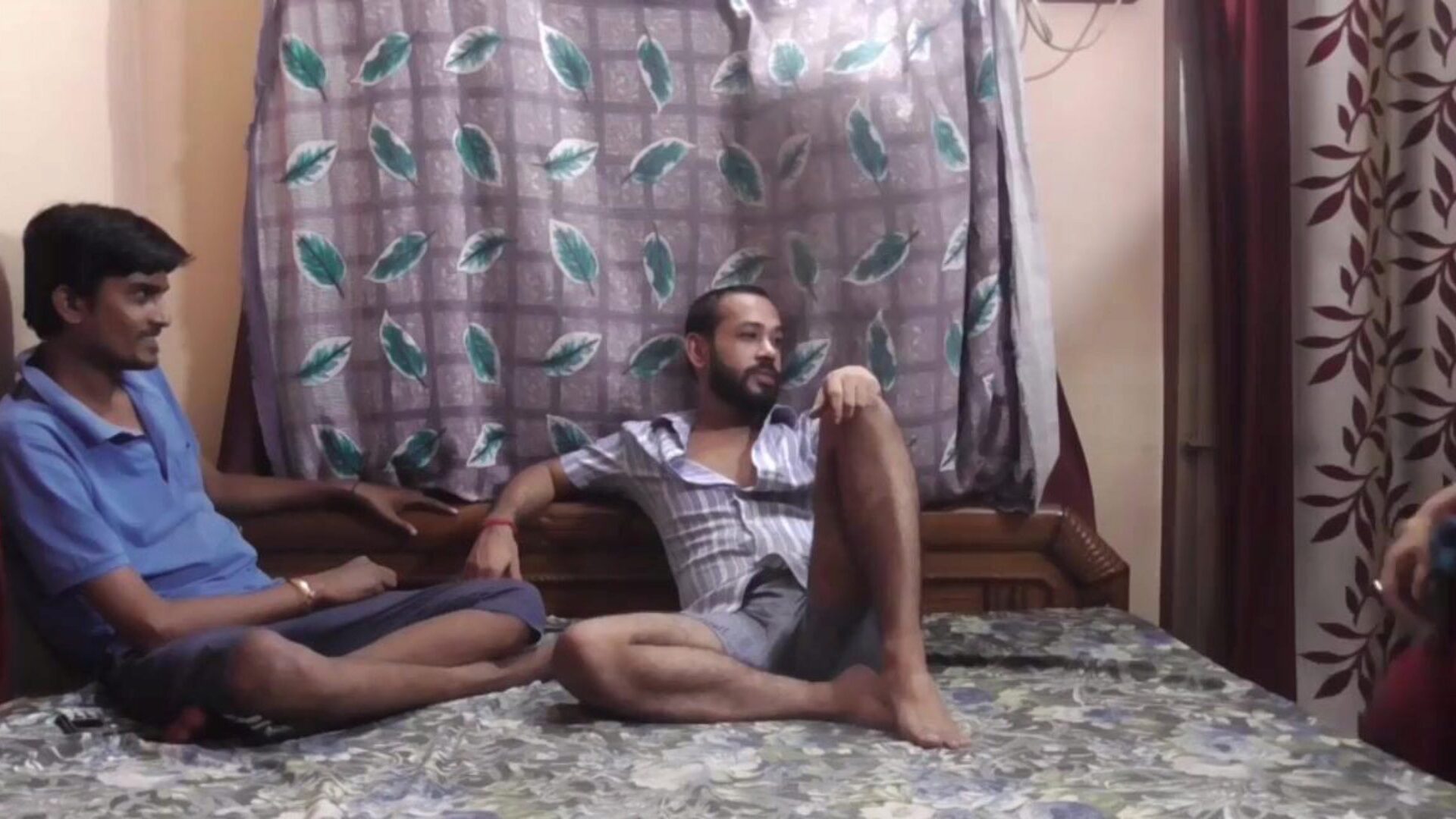 Indian spouse collective his freshly married second wife with most excellent ally Threesome bang-out with clear audio