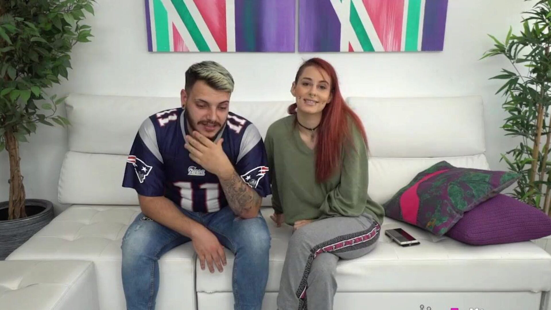 Shy Spanish couple makes their porno debut. She's a perfect sandy-haired dominatrix-bitch