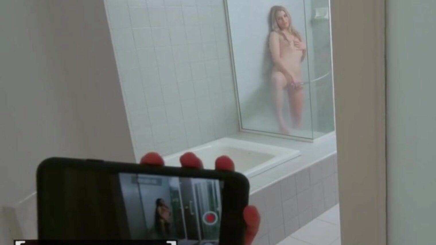 Horny blonde Stepsister acquires nailed and coated in the Shower - MOFOS