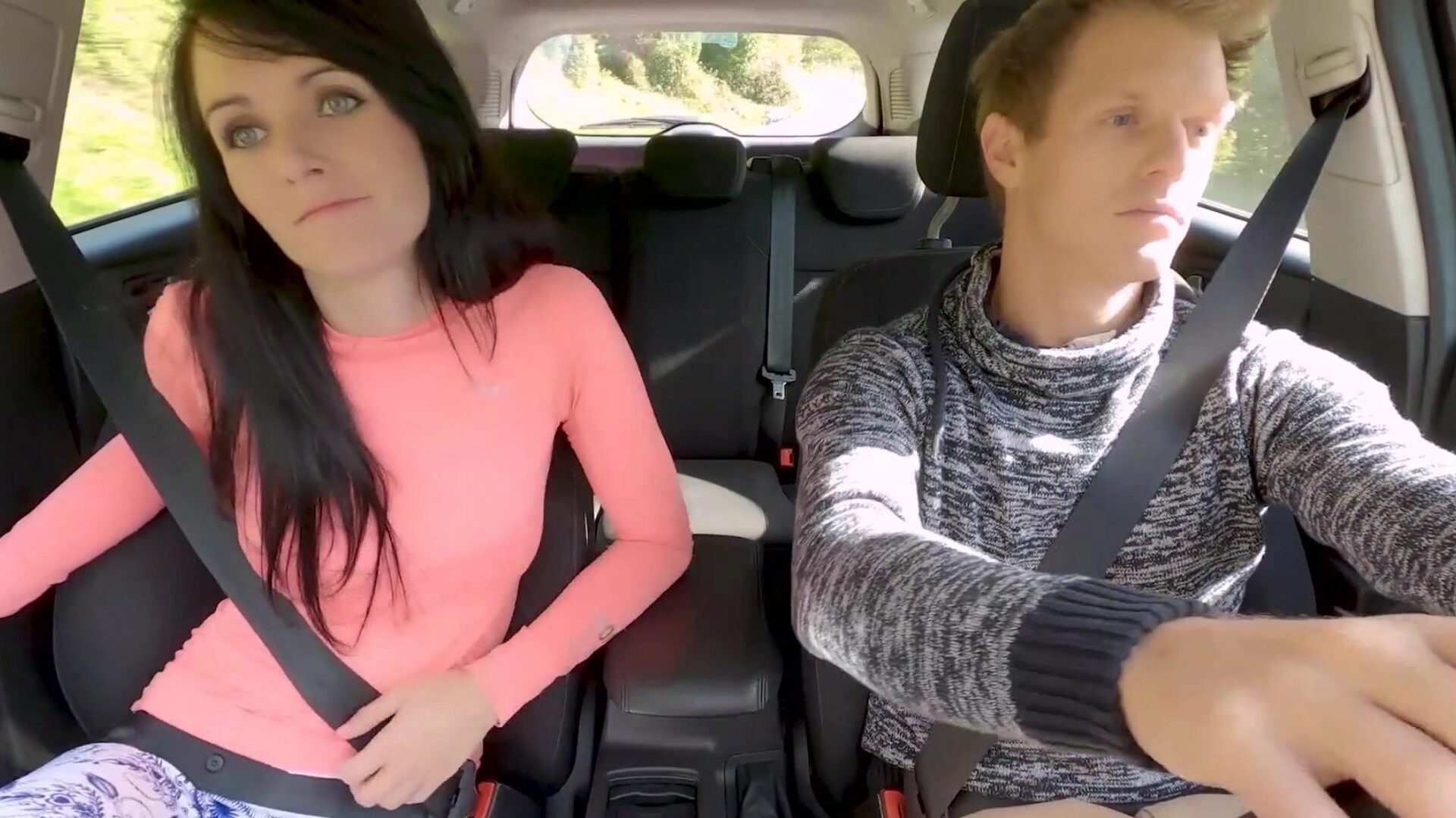 STOP THE CAR and EAT MY PUSSY!!! Licking and Pounding on the back Seat - MrPussyLicking